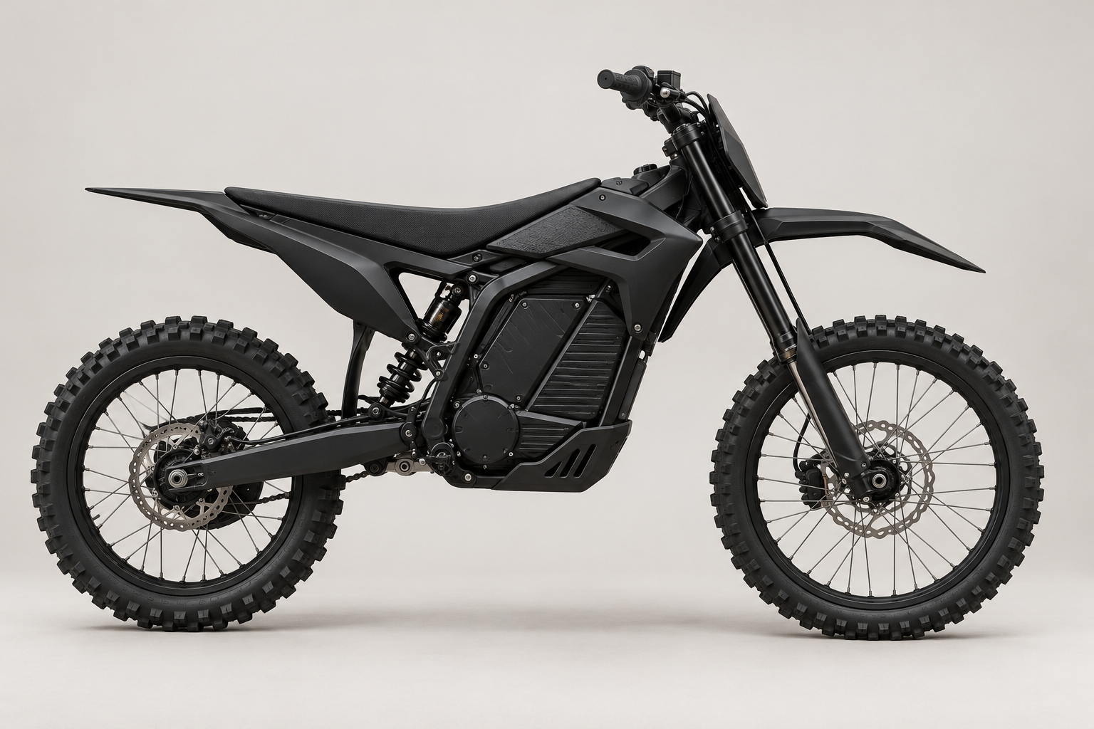 Decorative AI-generated electric dirt motorcycle concept